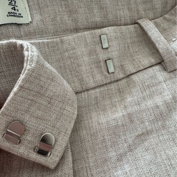 NEW Abercrombie A&F Quinn Tailored Straight Pant in Oatmeal Size 27/4 Short - Picture 12 of 14